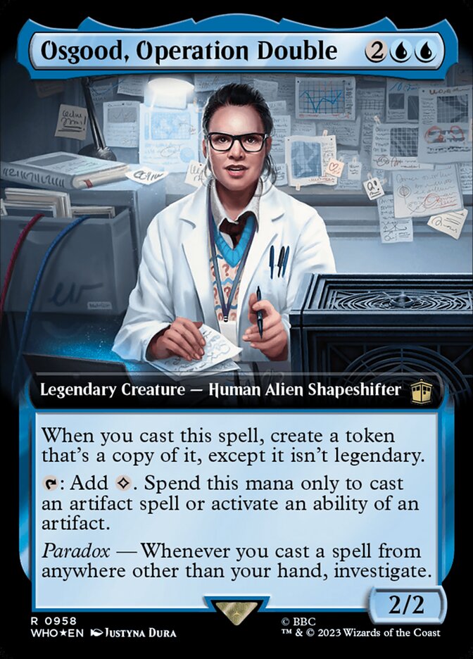 Osgood, Operation Double - [Surge Foil, Extended Art] Doctor Who (WHO)