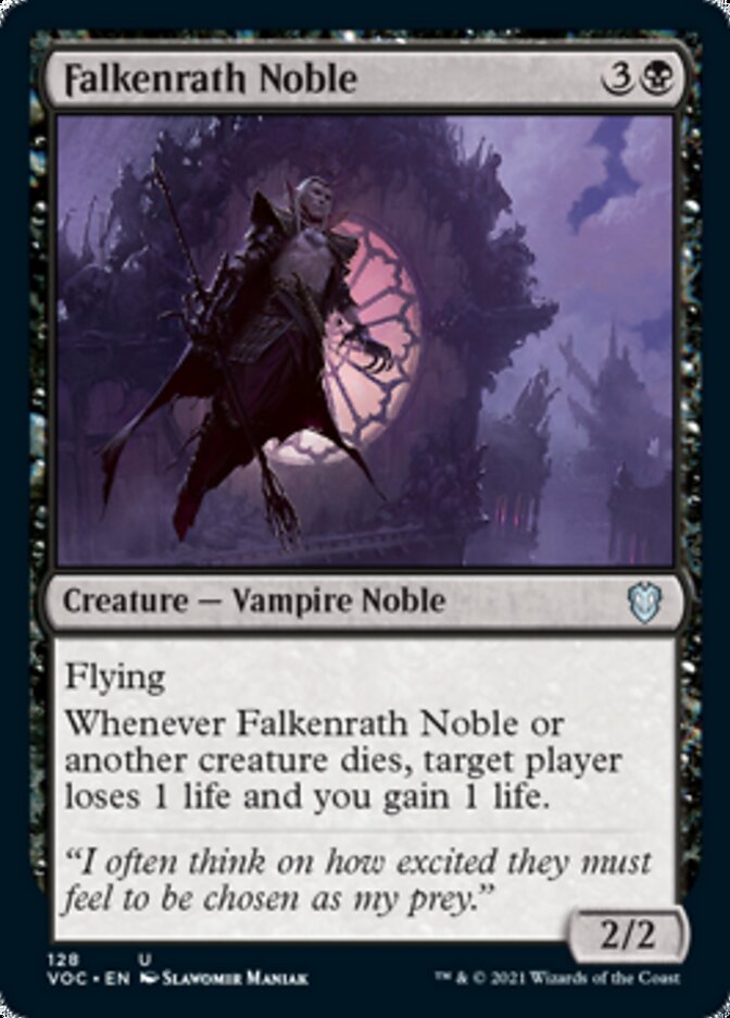 Falkenrath Noble - [Foil] Crimson Vow Commander (VOC)