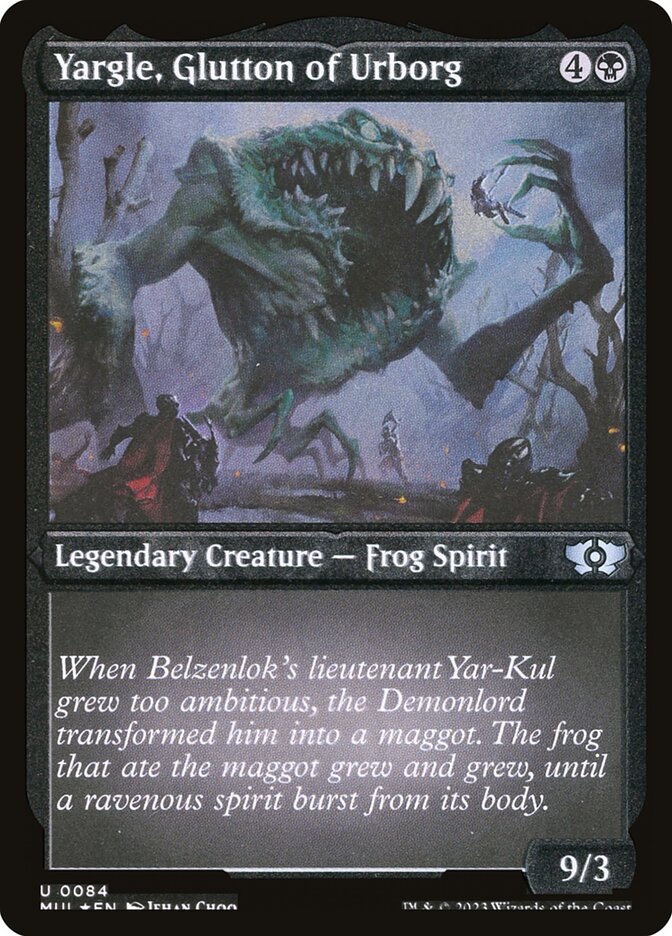 Yargle, Glutton of Urborg - [Etched Foil] Multiverse Legends (MUL)