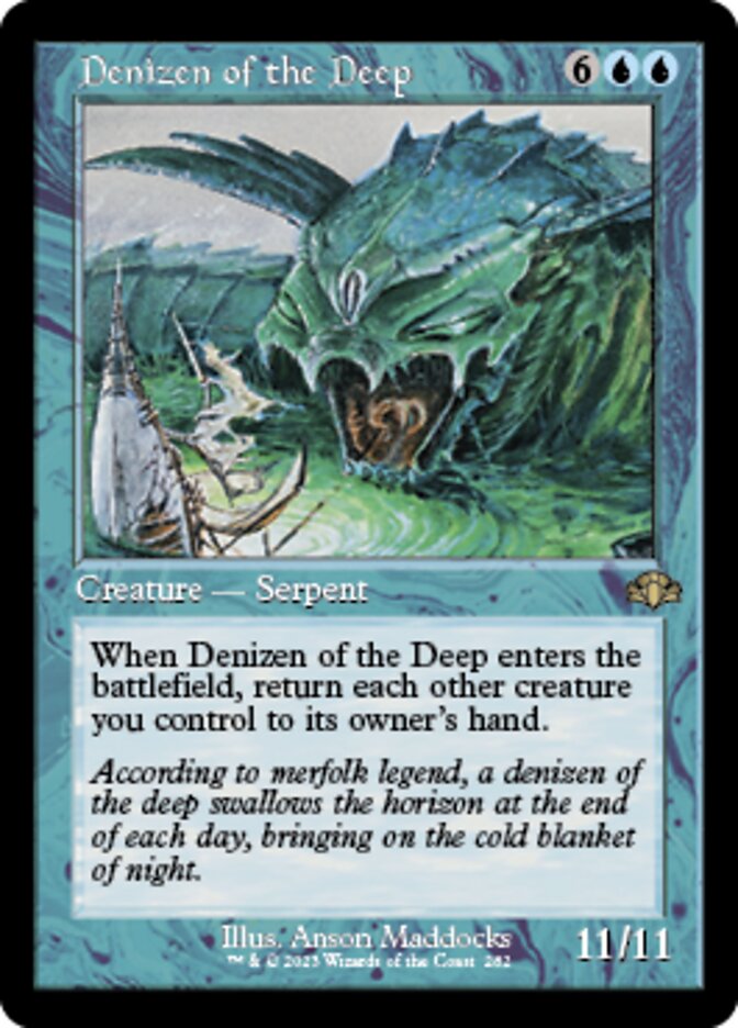 Denizen of the Deep - [Foil, Retro Frame] Dominaria Remastered (DMR)