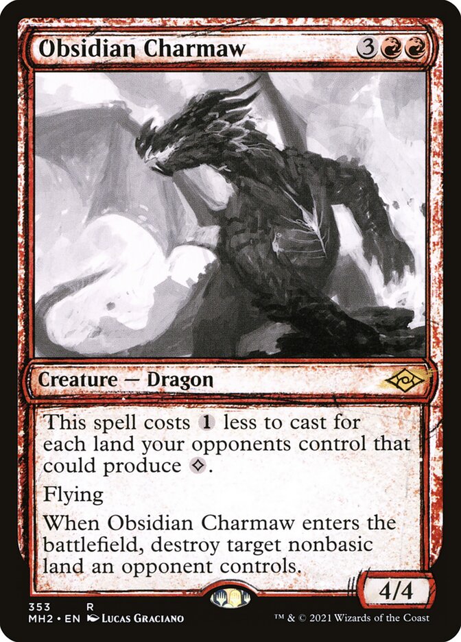 Obsidian Charmaw - [Foil, Showcase] Modern Horizons 2 (MH2)