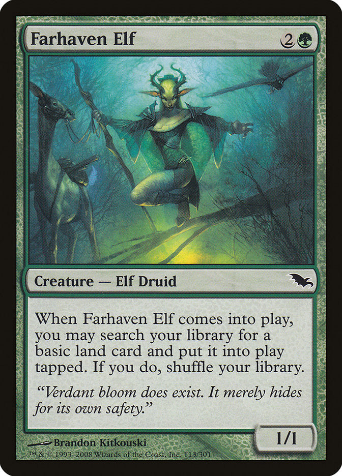 Farhaven Elf - [Foil] Shadowmoor (SHM)