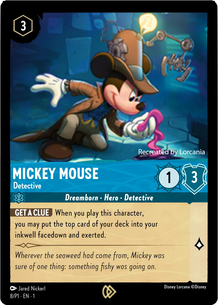 Mickey Mouse - Detective - [Foil, Organized Play] Promo (P1)