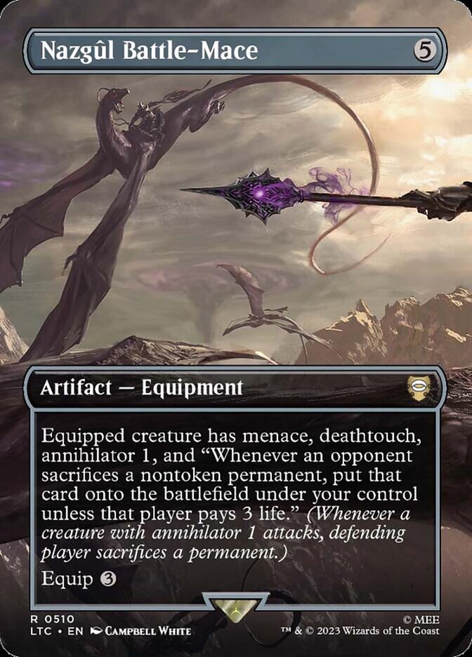 Nazgûl Battle-Mace - [Foil, Borderless] Tales of Middle-earth Commander (LTC)