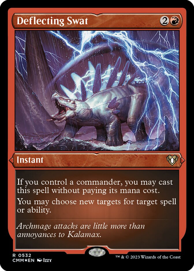 Deflecting Swat - [Etched Foil] Commander Masters (CMM)
