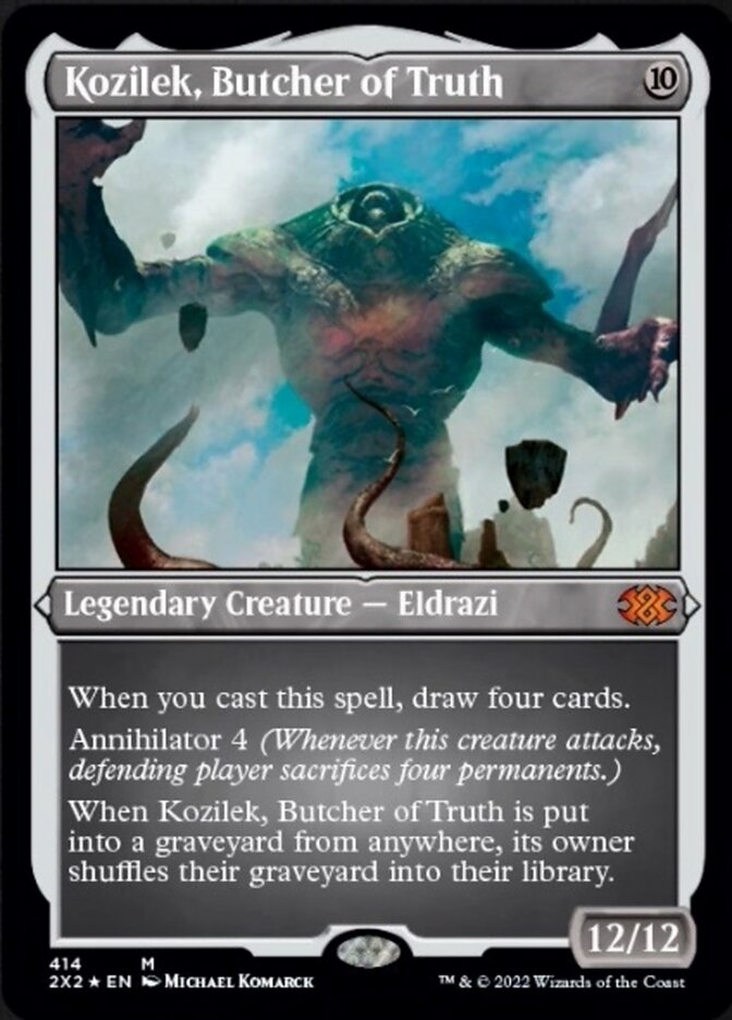 Kozilek, Butcher of Truth - [Etched Foil] Double Masters 2022 (2X2)