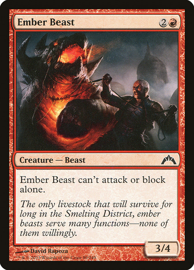Ember Beast - [Foil] Gatecrash (GTC)
