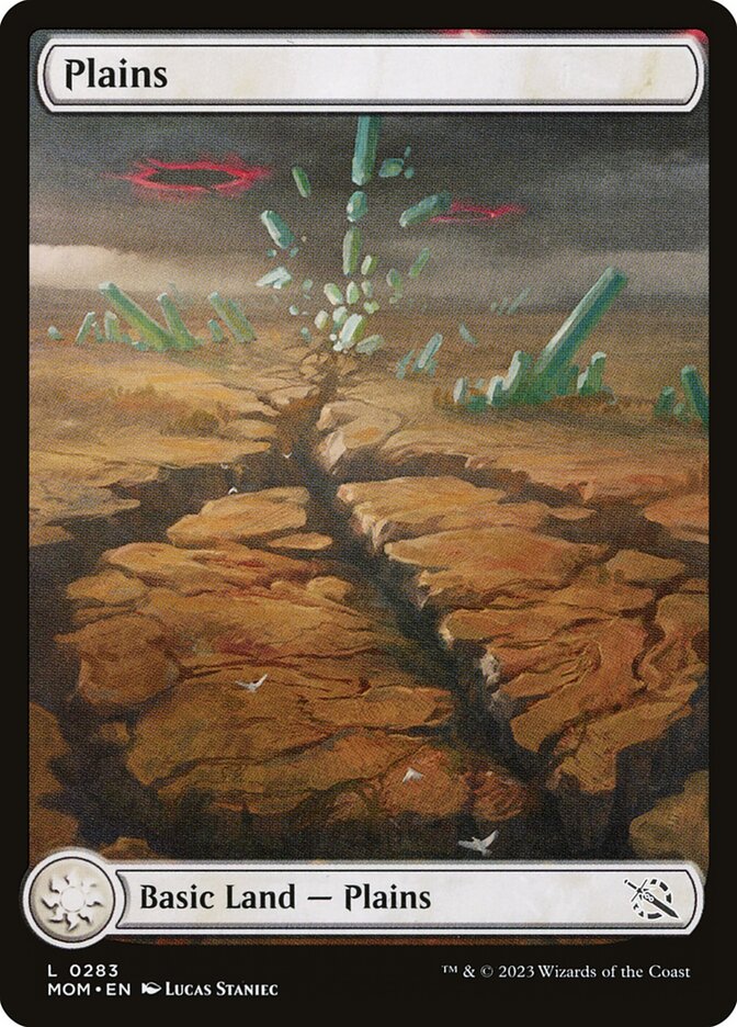 Plains (283) - [Foil, Full Art] March of the Machine (MOM)