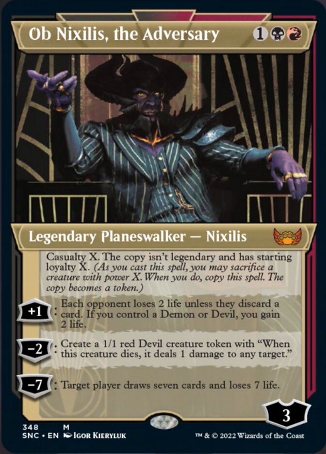 Ob Nixilis, the Adversary - [Foil, Showcase] Streets of New Capenna (SNC)