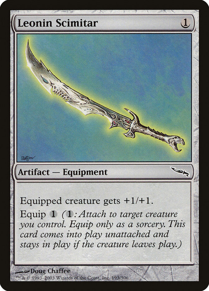 Leonin Scimitar - [Foil] Mirrodin (MRD)