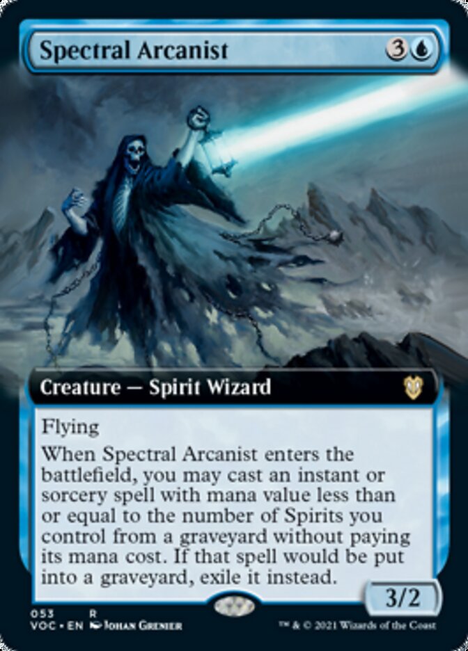 Spectral Arcanist - [Foil, Extended Art] Crimson Vow Commander (VOC)