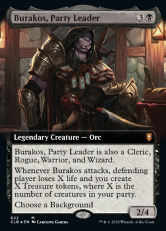 Burakos, Party Leader - [Foil, Extended Art] Commander Legends: Battle for Baldur's Gate (CLB)