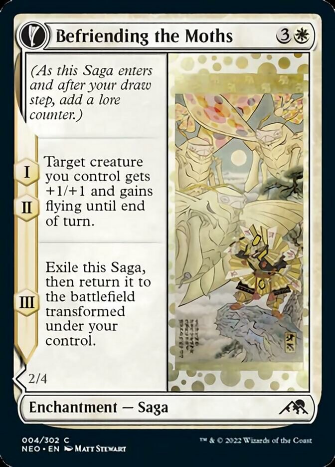 Befriending the Moths // Imperial Moth - [Foil] Kamigawa: Neon Dynasty (NEO)