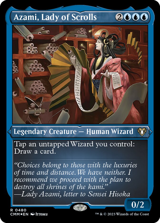 Azami, Lady of Scrolls - [Etched Foil] Commander Masters (CMM)
