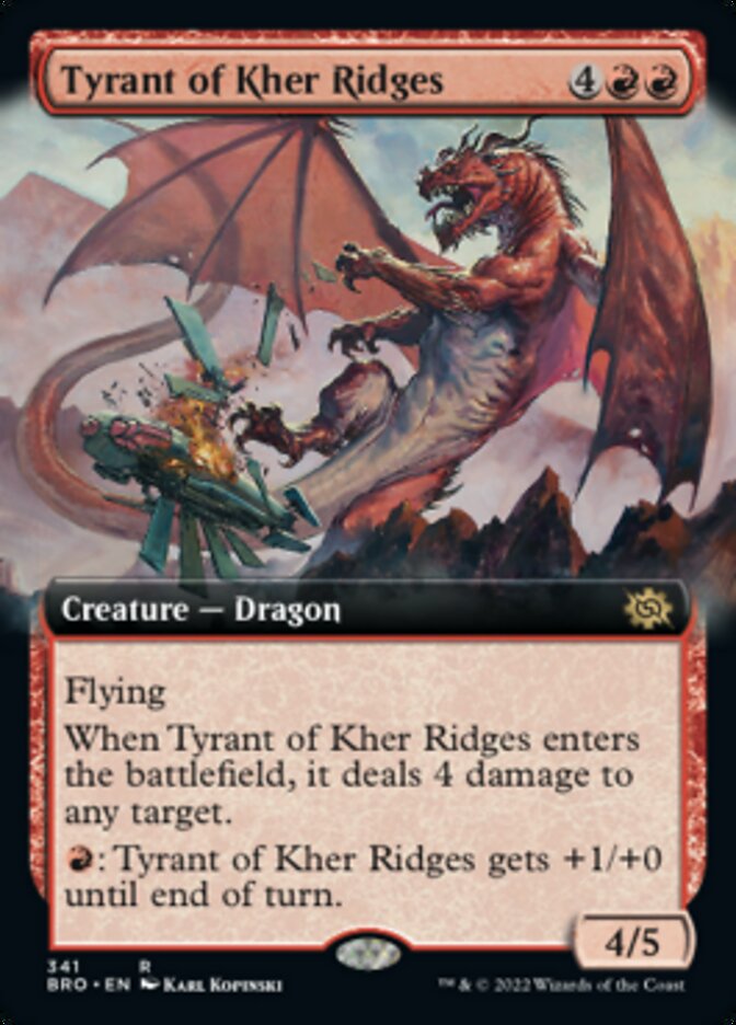 Tyrant of Kher Ridges - [Foil, Extended Art] The Brothers' War (BRO)