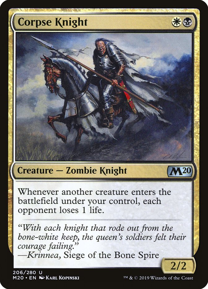 Corpse Knight - [Foil] Core Set 2020 (M20)