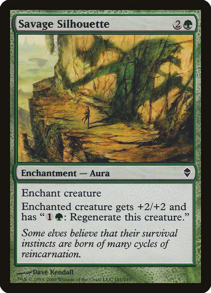 Savage Silhouette - [Foil] Zendikar (ZEN)