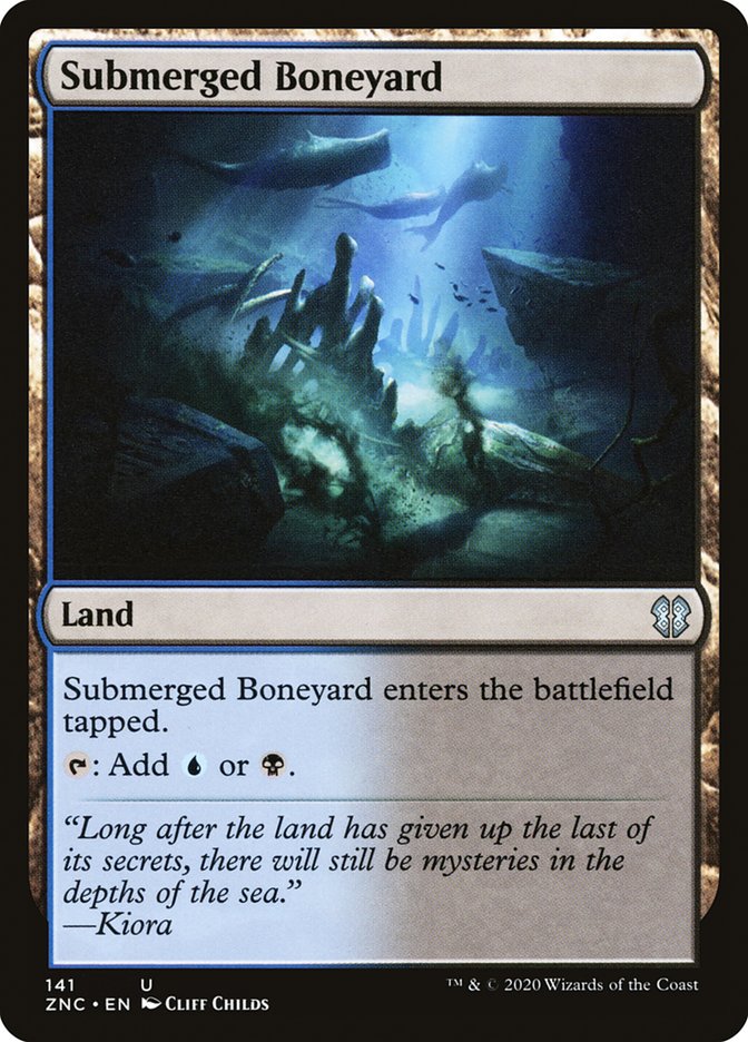 Submerged Boneyard - Zendikar Rising Commander (ZNC)
