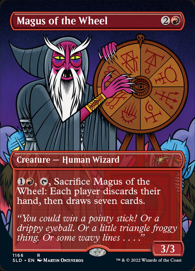 Magus of the Wheel (1166) - [Foil, Borderless] Secret Lair Drop (SLD)