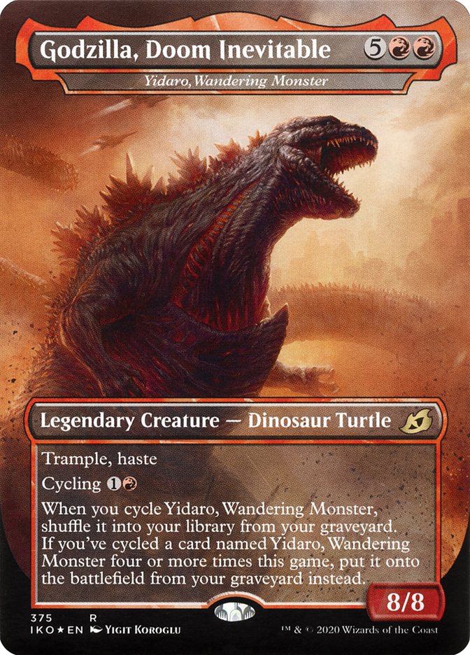 Yidaro, Wandering Monster // Godzilla, Doom Inevitable - [Borderless] Ikoria: Lair of Behemoths (IKO)