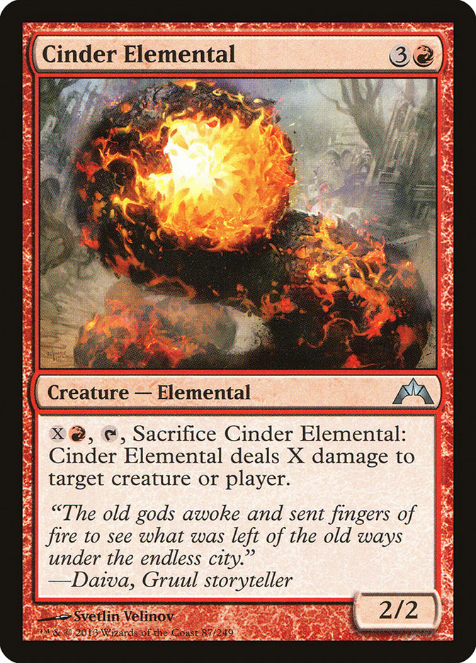 Cinder Elemental - [Foil] Gatecrash (GTC)