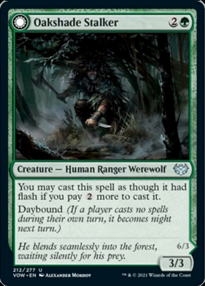 Oakshade Stalker // Moonlit Ambusher - [Foil] Innistrad: Crimson Vow (VOW)
