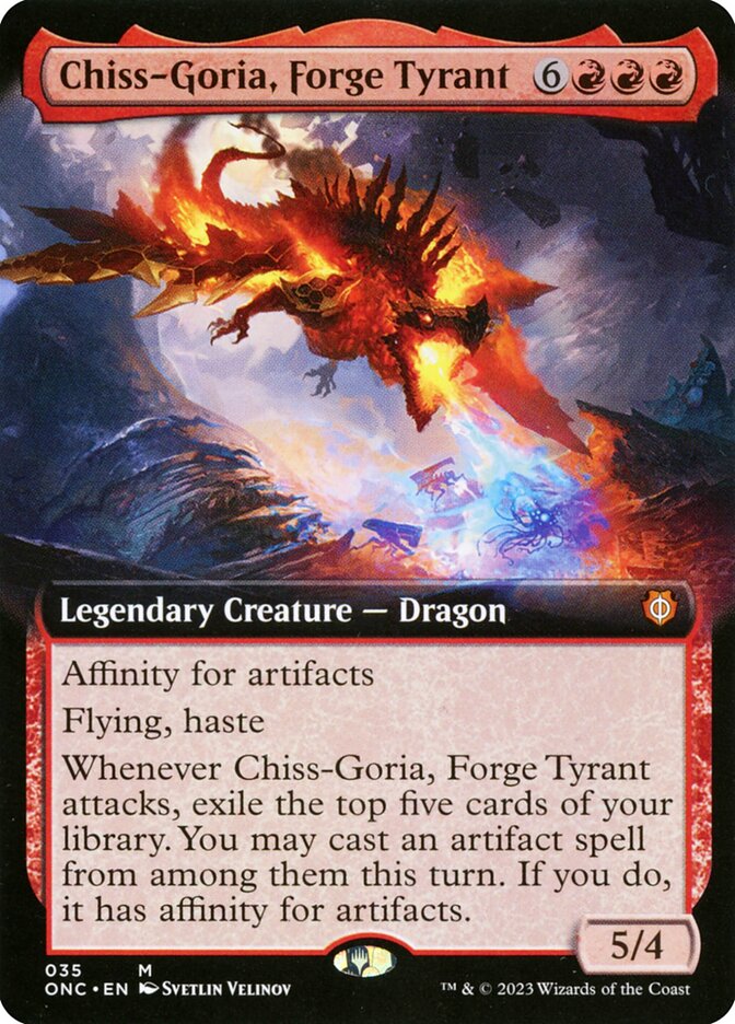 Chiss-Goria, Forge Tyrant - [Extended Art] Phyrexia: All Will Be One Commander (ONC)