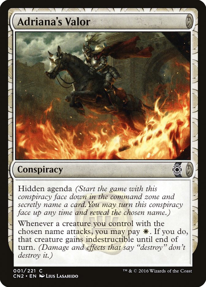 Adriana's Valor - [Foil] Conspiracy: Take the Crown (CN2)