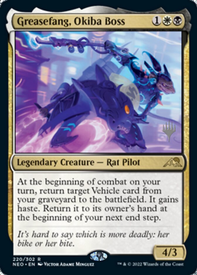 Greasefang, Okiba Boss - [Promo] Kamigawa: Neon Dynasty Promos (PNEO)