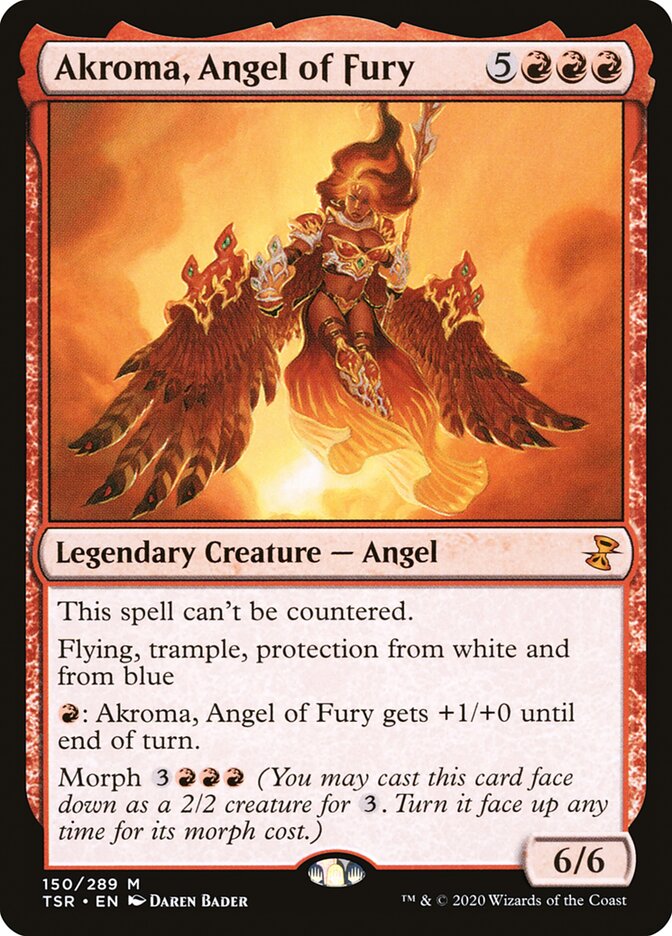 Akroma, Angel of Fury - [Foil] Time Spiral Remastered (TSR)