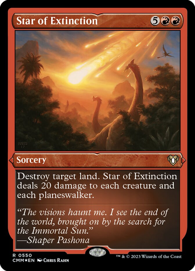 Star of Extinction - [Etched Foil] Commander Masters (CMM)