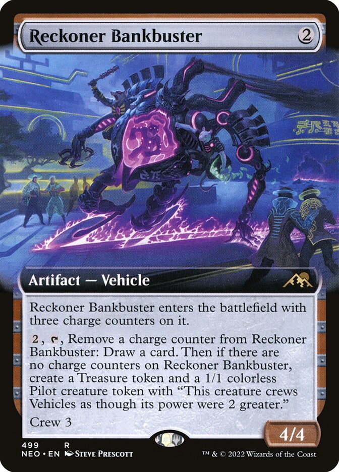 Reckoner Bankbuster - [Extended Art] Kamigawa: Neon Dynasty (NEO)