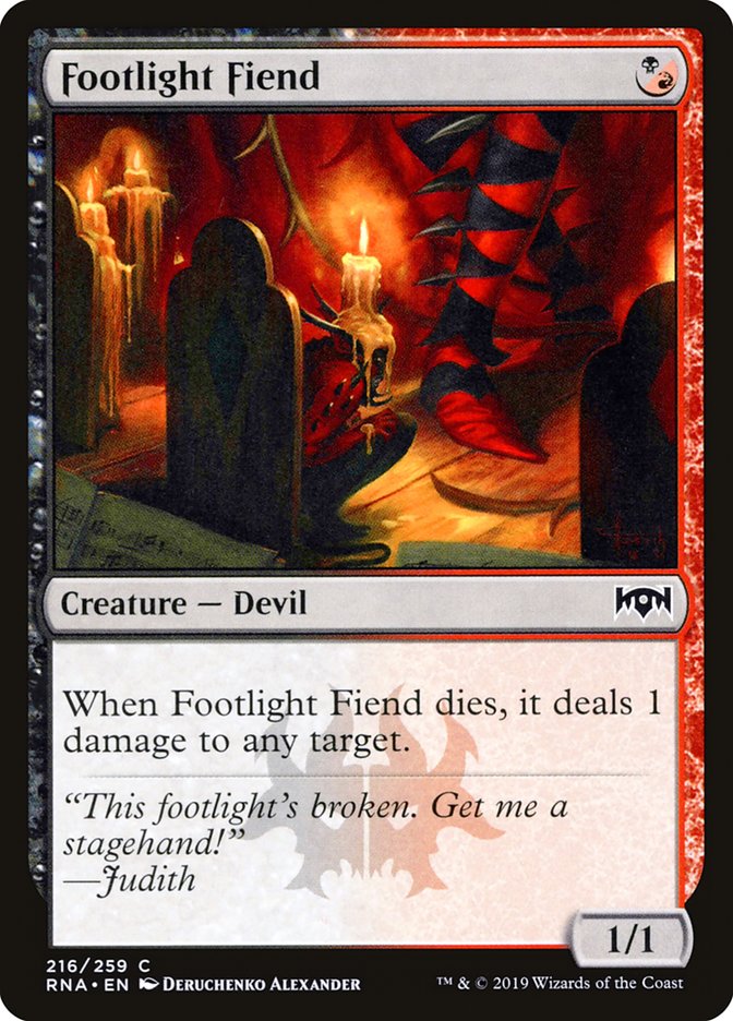 Footlight Fiend - Ravnica Allegiance (RNA)