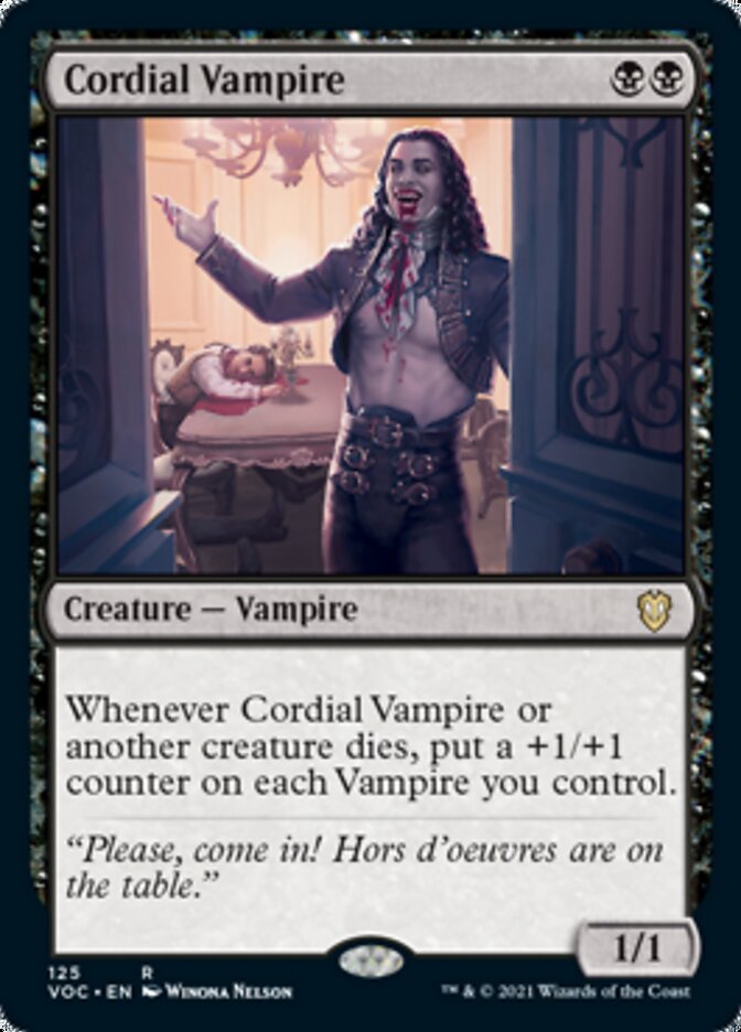 Cordial Vampire - Crimson Vow Commander (VOC)