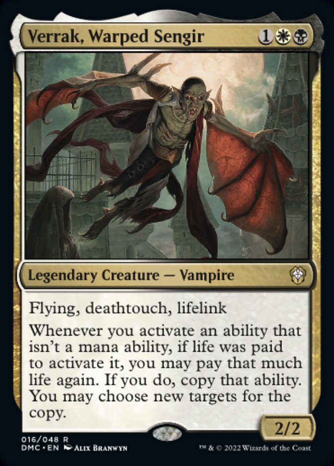 Verrak, Warped Sengir - Dominaria United Commander (DMC)