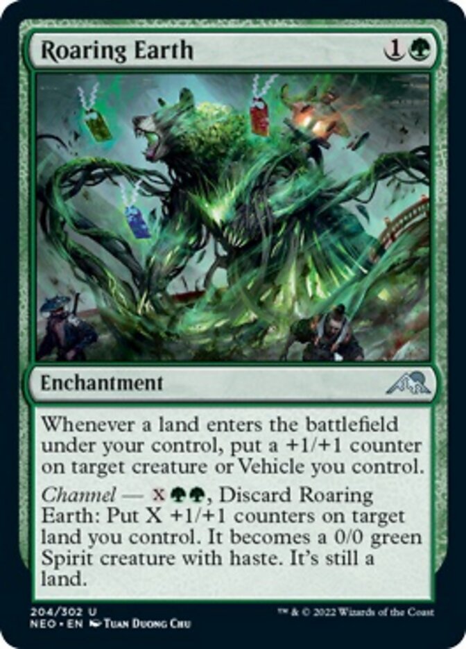 Roaring Earth - [Foil] Kamigawa: Neon Dynasty (NEO)