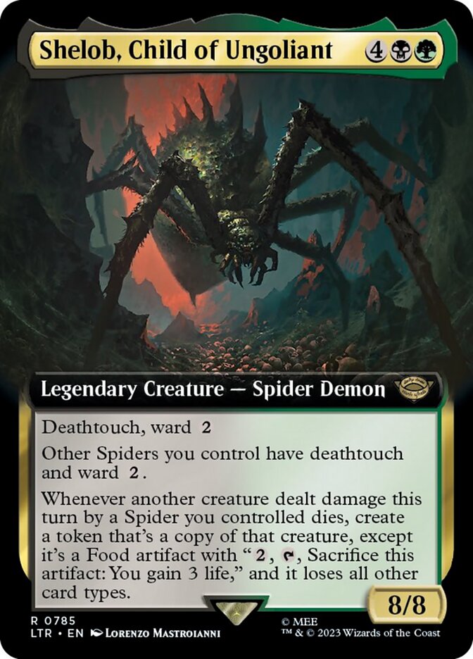 Shelob, Child of Ungoliant - [Surge Foil, Extended Art] The Lord of the Rings: Tales of Middle-earth (LTR)