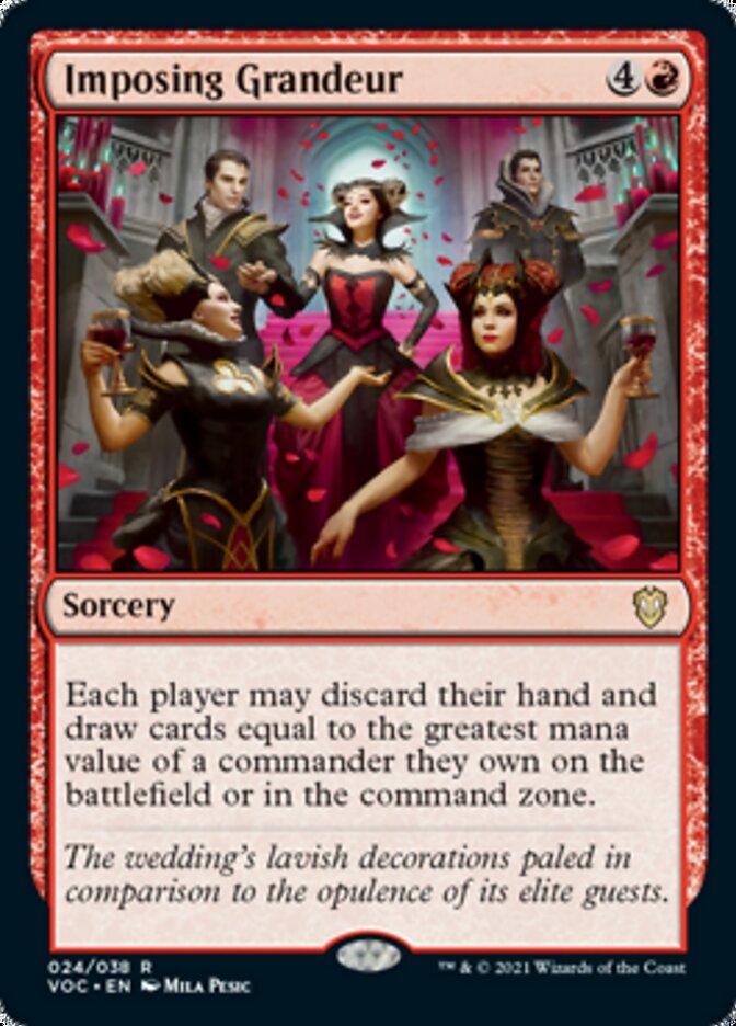 Imposing Grandeur - [Foil] Crimson Vow Commander (VOC)