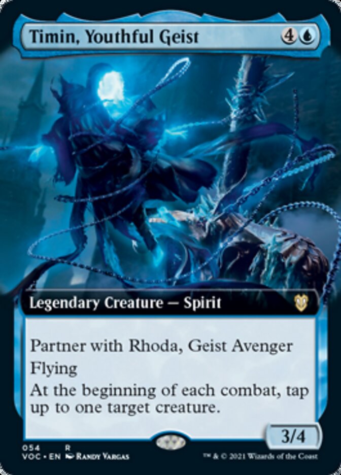 Timin, Youthful Geist - [Foil, Extended Art] Crimson Vow Commander (VOC)