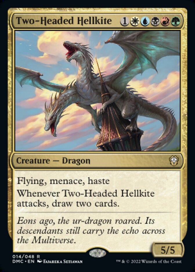 Two-Headed Hellkite - [Foil] Dominaria United Commander (DMC)