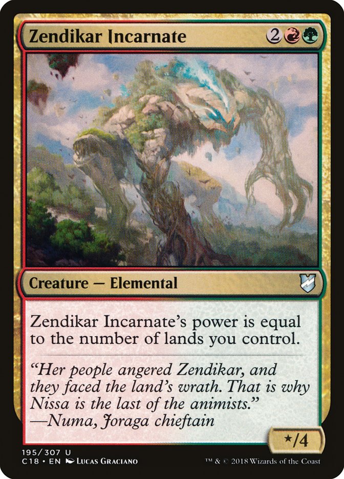 Zendikar Incarnate - Commander 2018 (C18)