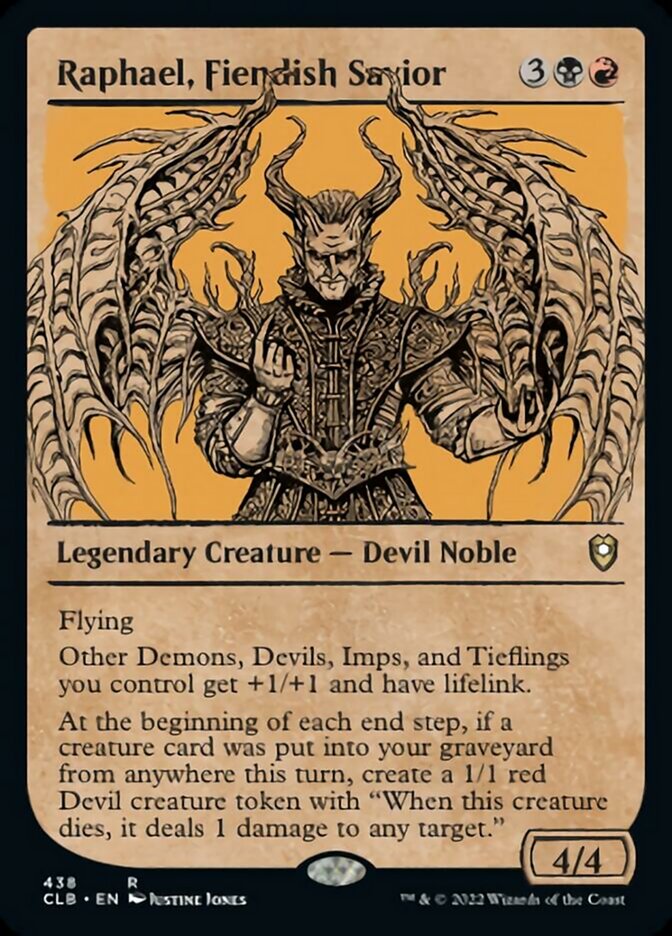 Raphael, Fiendish Savior - [Showcase] Commander Legends: Battle for Baldur's Gate (CLB)