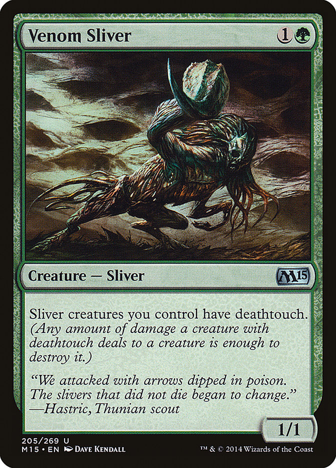 Venom Sliver - [Foil] Magic 2015 (M15)