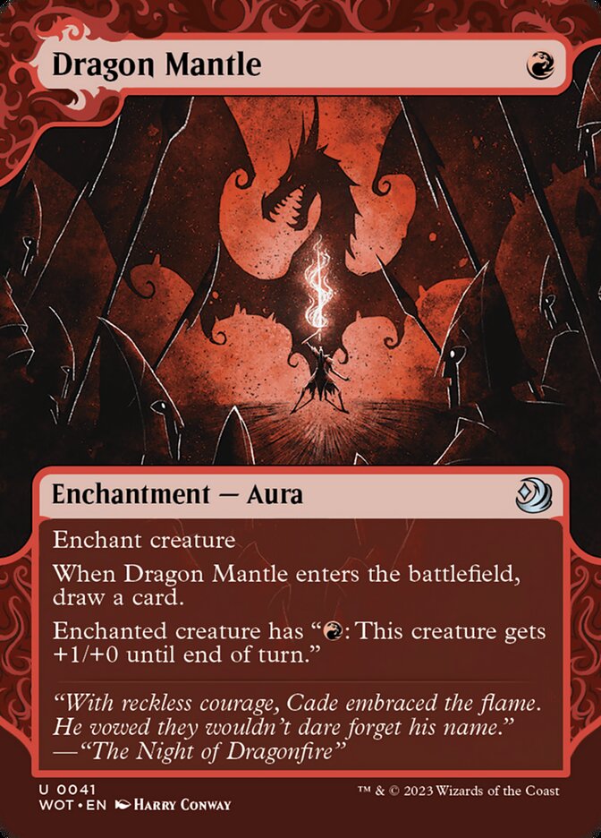 Dragon Mantle - [Foil, Showcase] Wilds of Eldraine: Enchanting Tales (WOT)