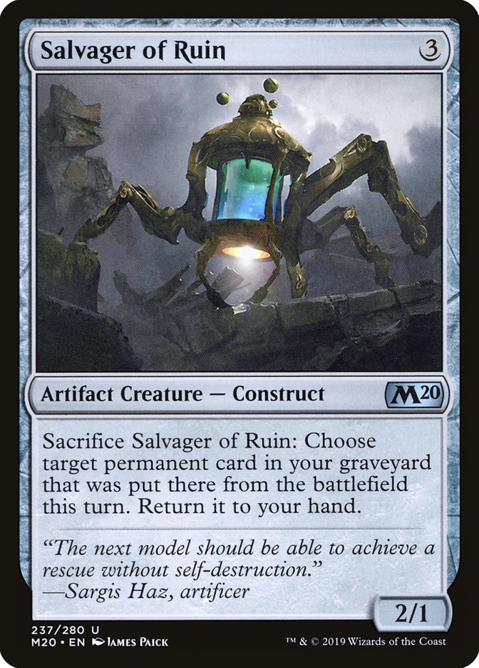 Salvager of Ruin - [Foil] Core Set 2020 (M20)