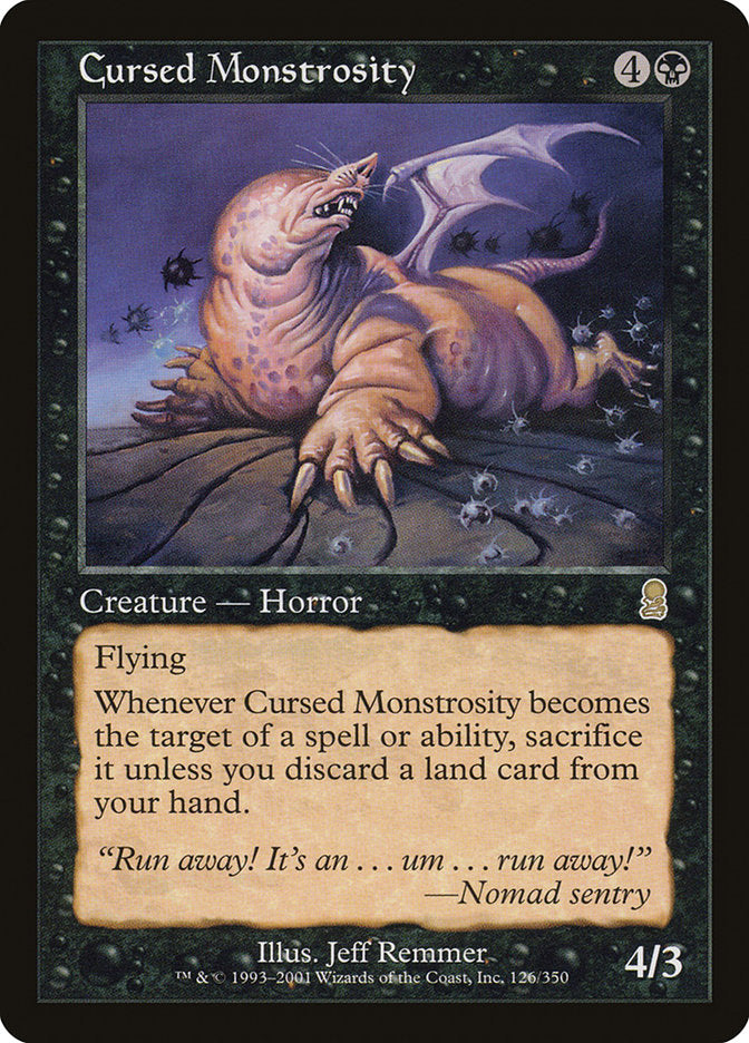 Cursed Monstrosity - [Foil, Retro Frame] Odyssey (ODY)