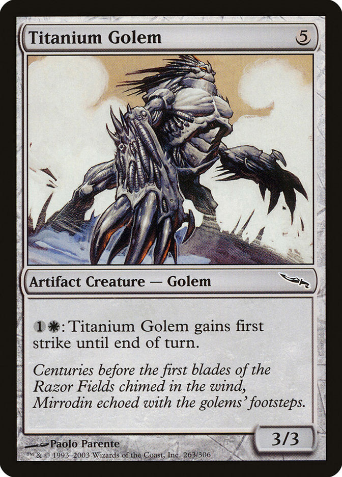 Titanium Golem - [Foil] Mirrodin (MRD)