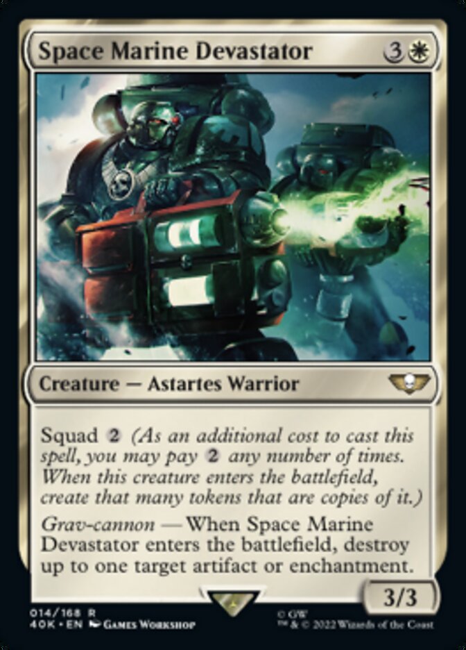 Space Marine Devastator - [Surge Foil] Warhammer 40,000 Commander (40K)