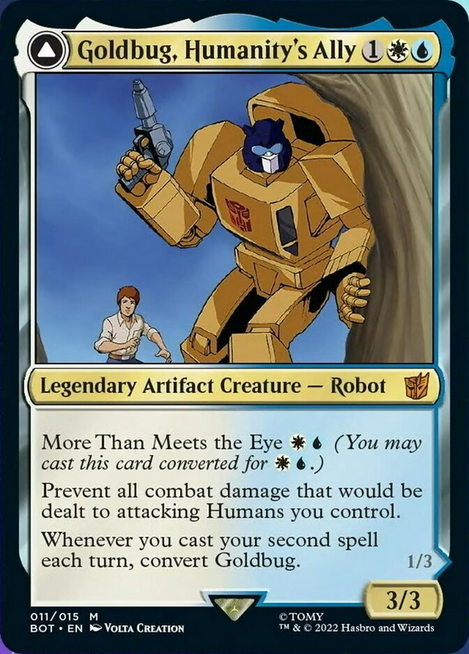 Goldbug, Humanity's Ally // Goldbug, Scrappy Scout - [Foil] Transformers (BOT)