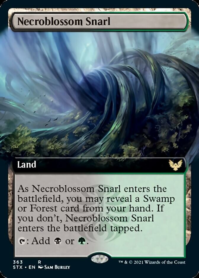 Necroblossom Snarl - [Extended Art] Strixhaven: School of Mages (STX)